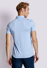 BS Natesan Regular Fit Polo - Light Blue