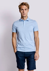 BS Natesan Regular Fit Polo - Light Blue