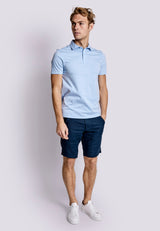 BS Natesan Regular Fit Polo - Light Blue