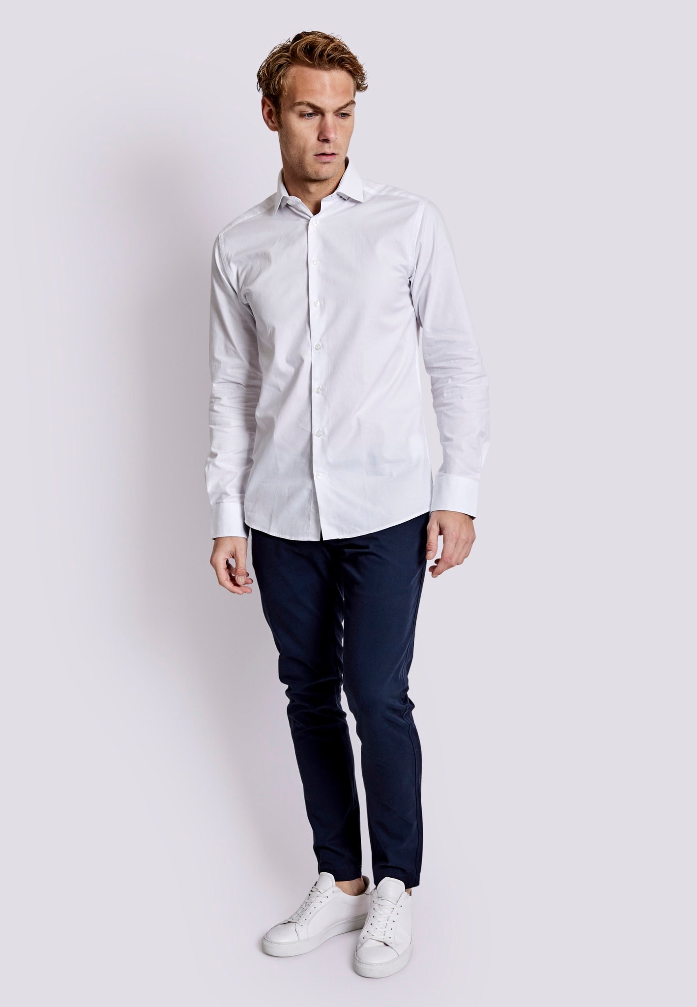 BS Jacobs Slim Fit Skjorte - White
