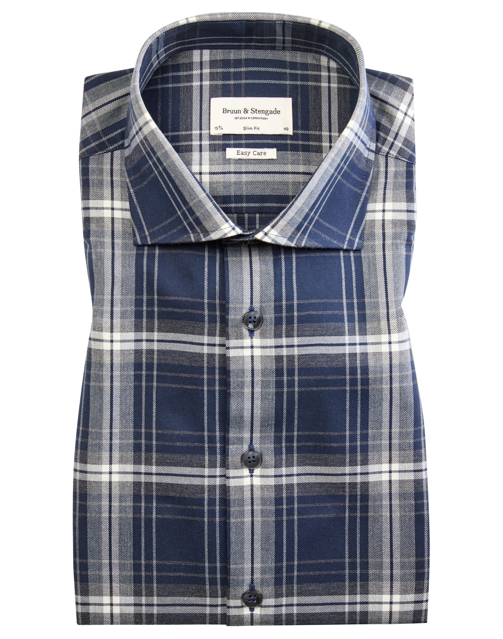 BS Tony Slim Fit Skjorte - Dark Blue