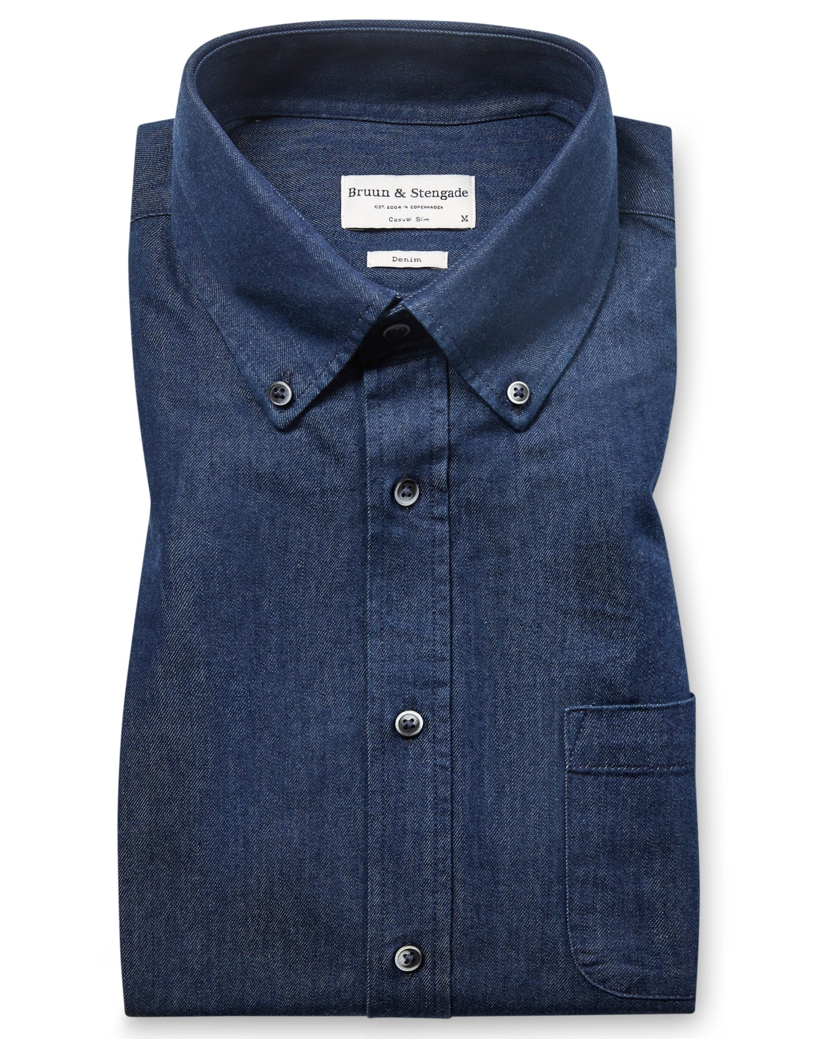 BS Middlecoff Casual Slim Fit Skjorte - Indigo