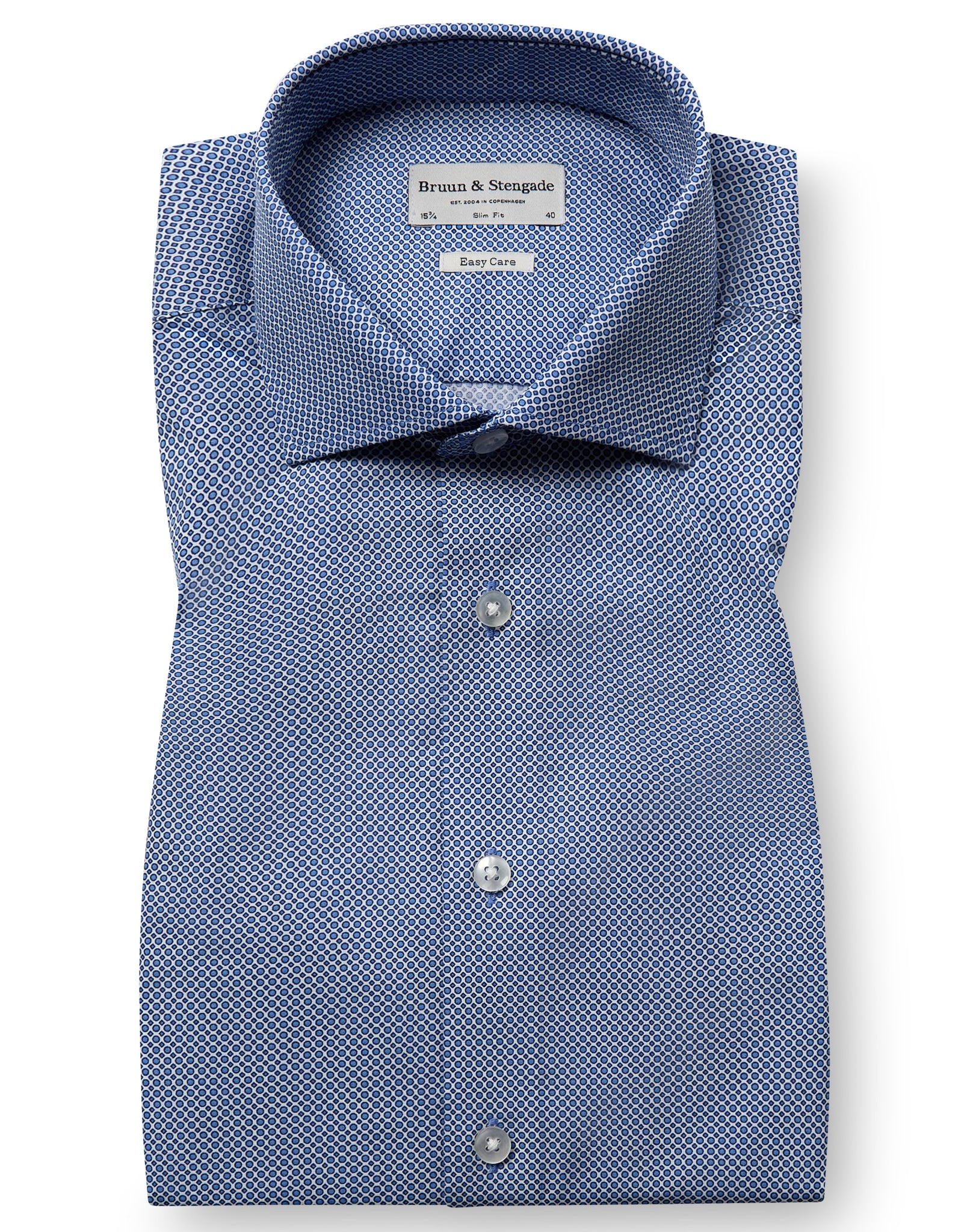 BS Manning Slim Fit Skjorte - Dark Blue