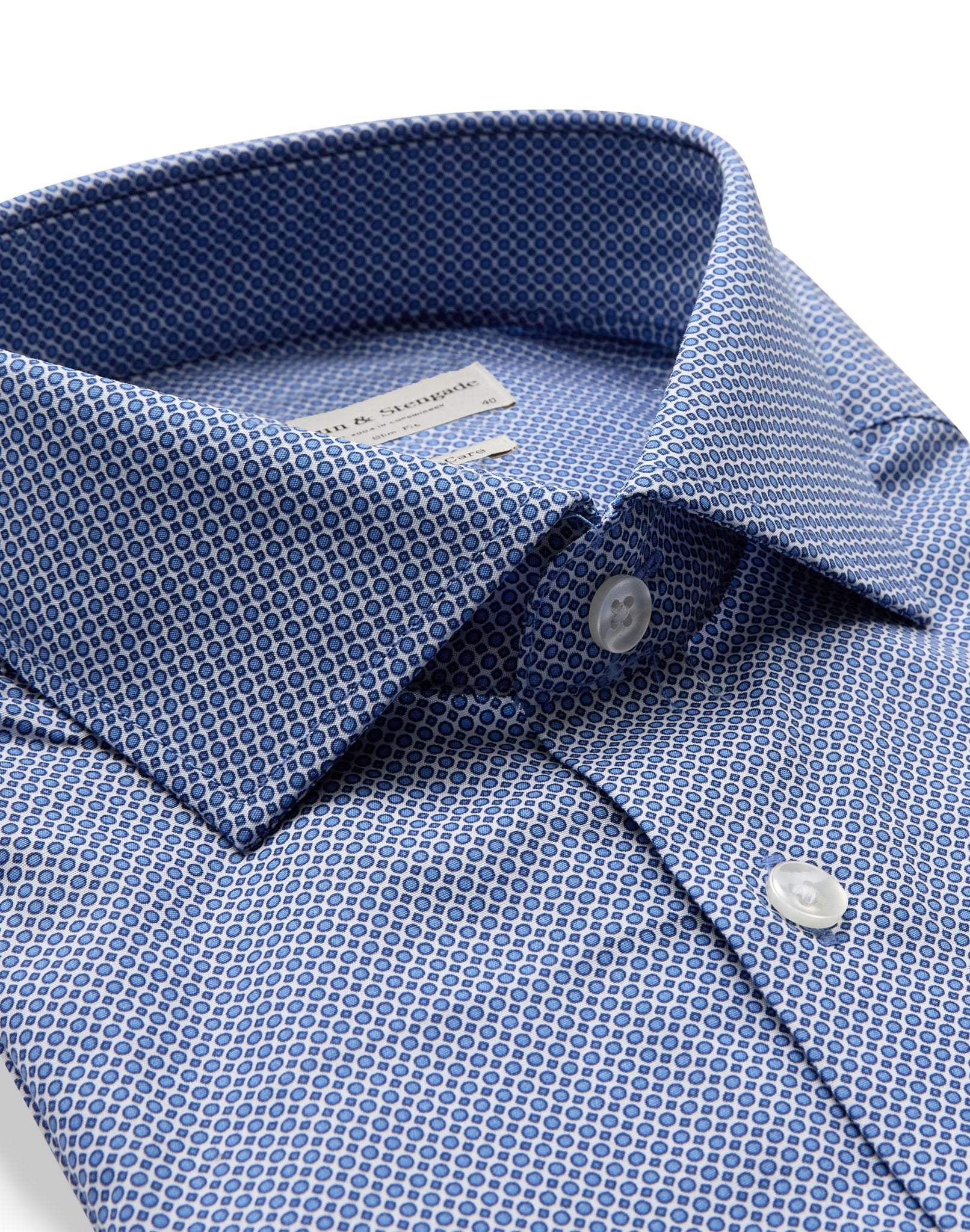 BS Manning Slim Fit Skjorte - Dark Blue