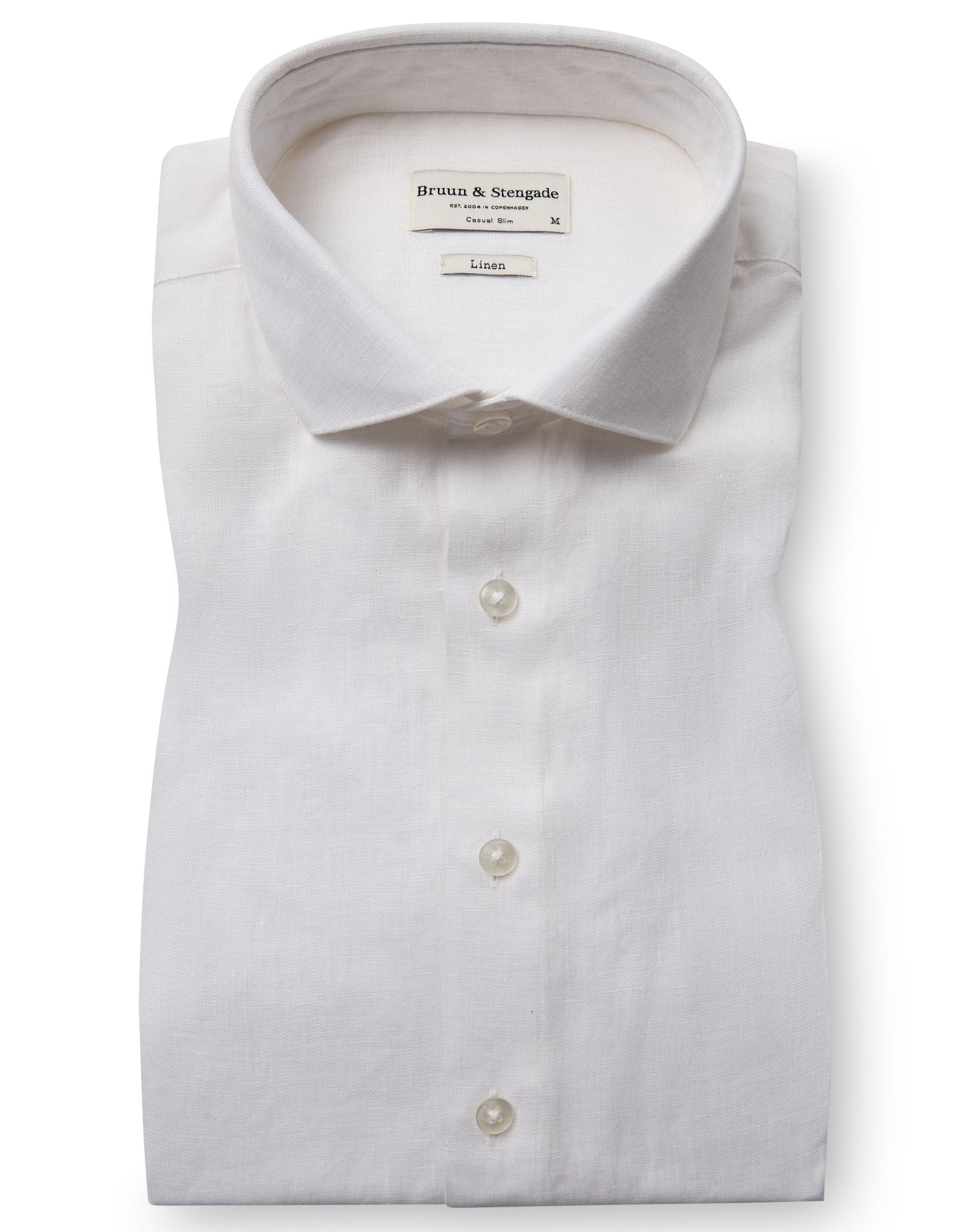 BS Perth Casual Slim Fit Skjorte - White