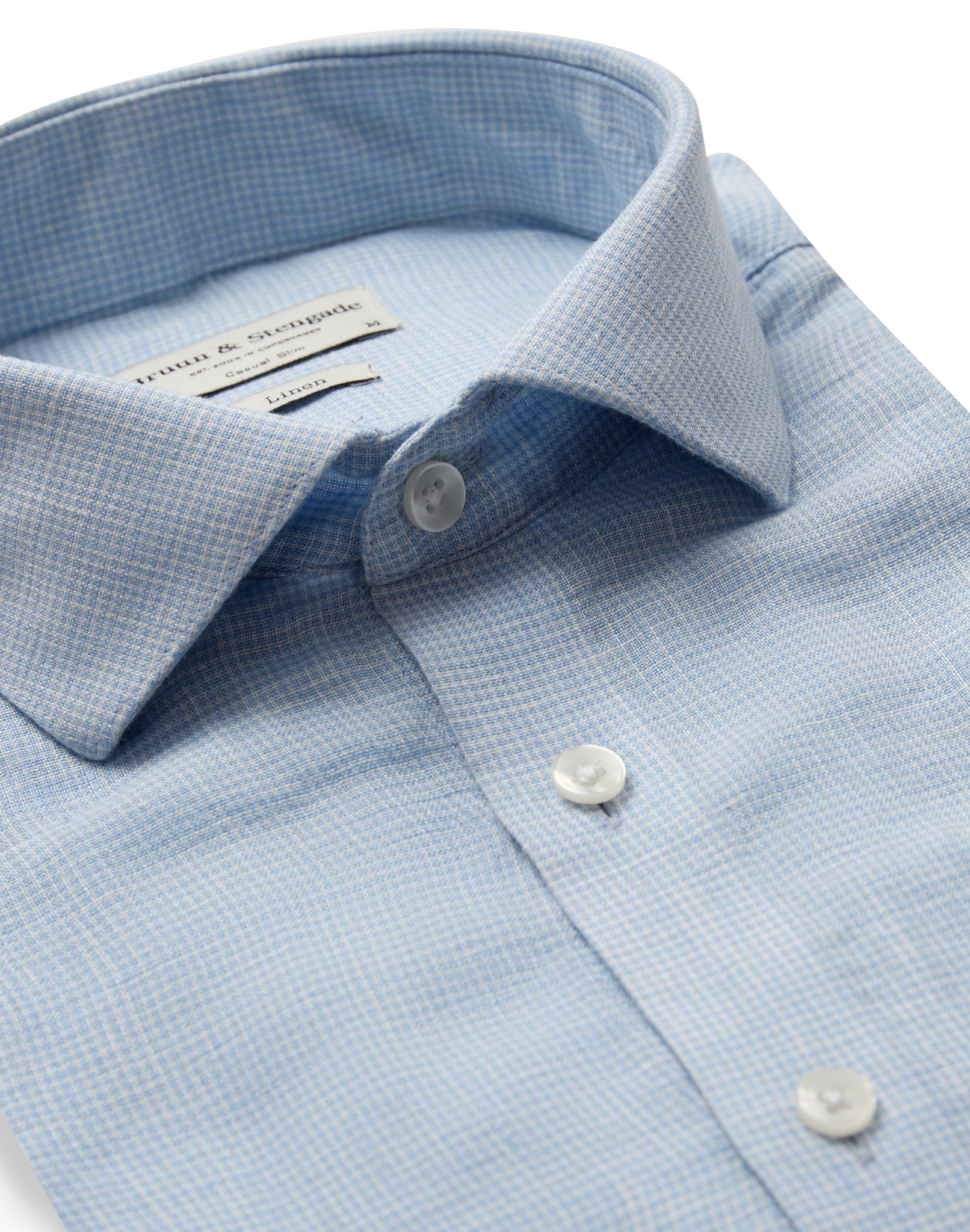 BS Burnie Casual Slim Fit Skjorte - Light Blue
