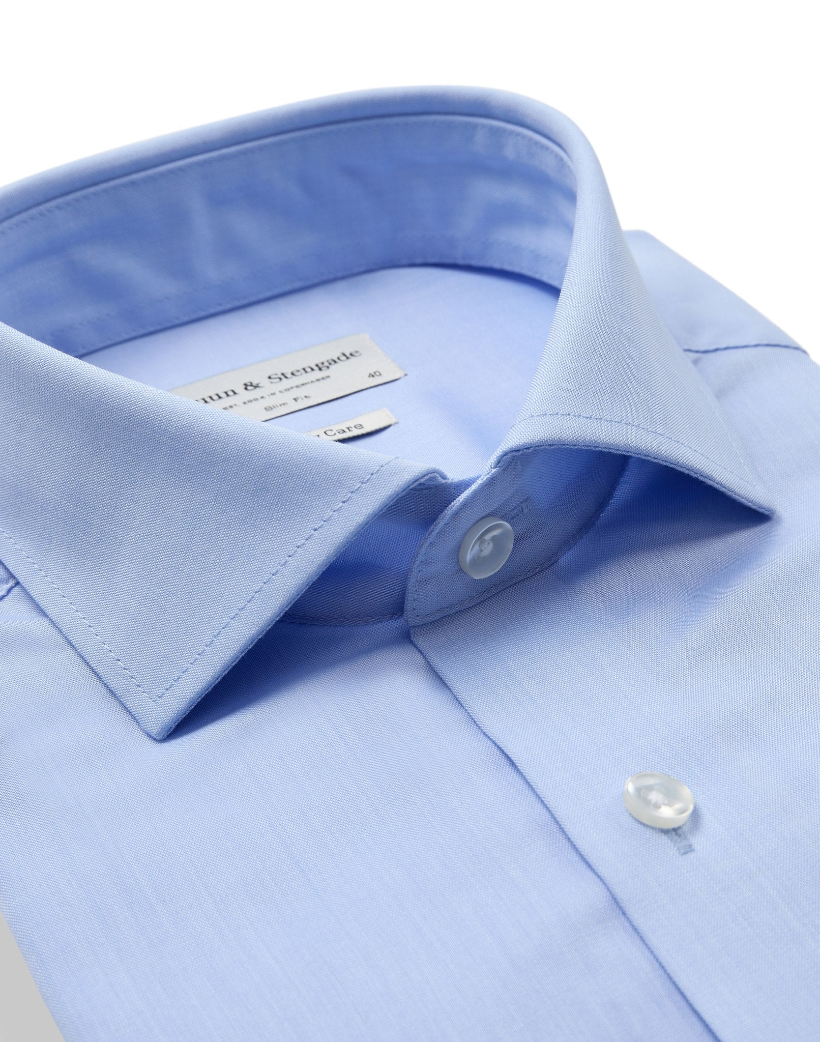 BS Vucevic Slim Fit Skjorte - Light Blue