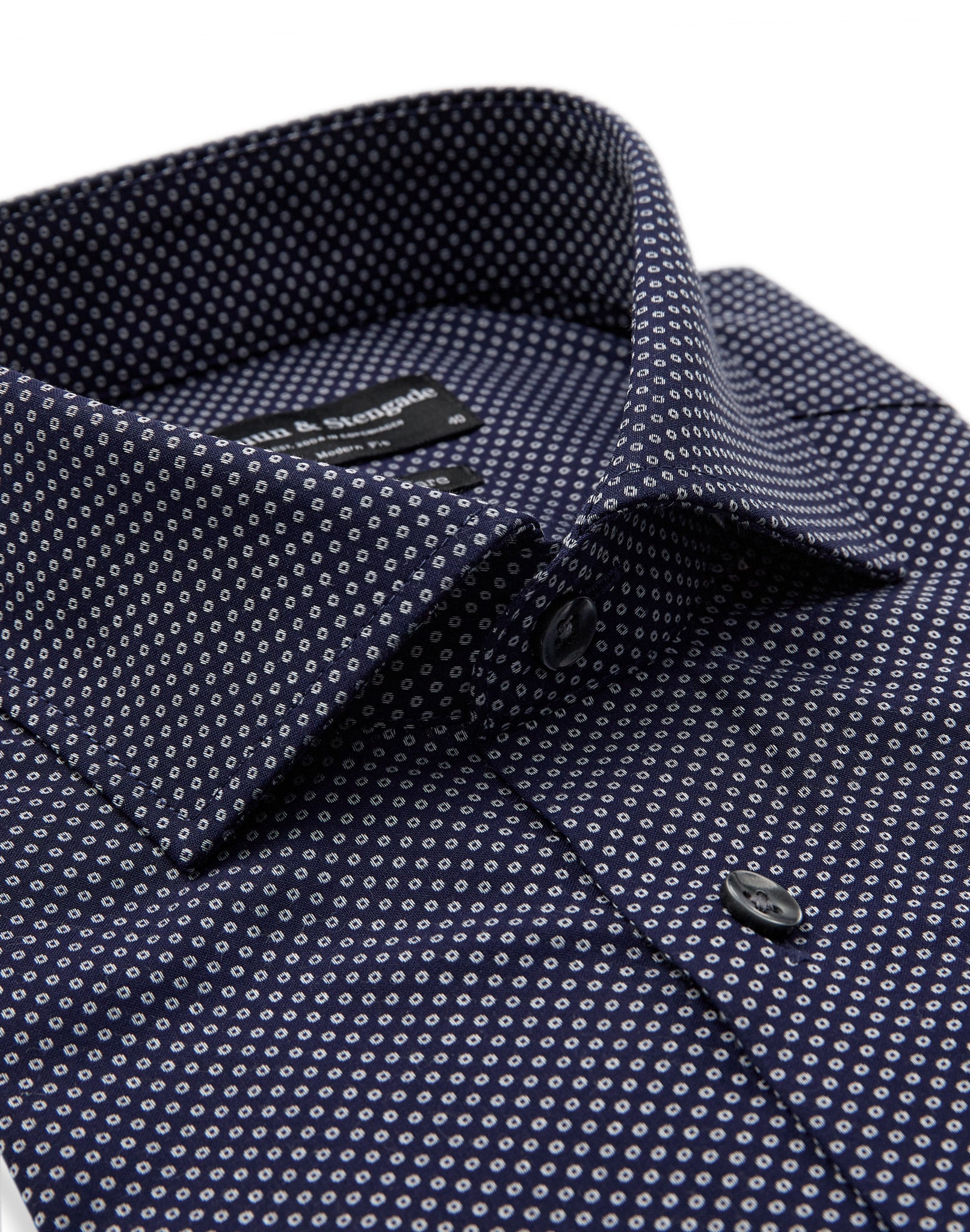 BS Teague Modern Fit Skjorte - Navy