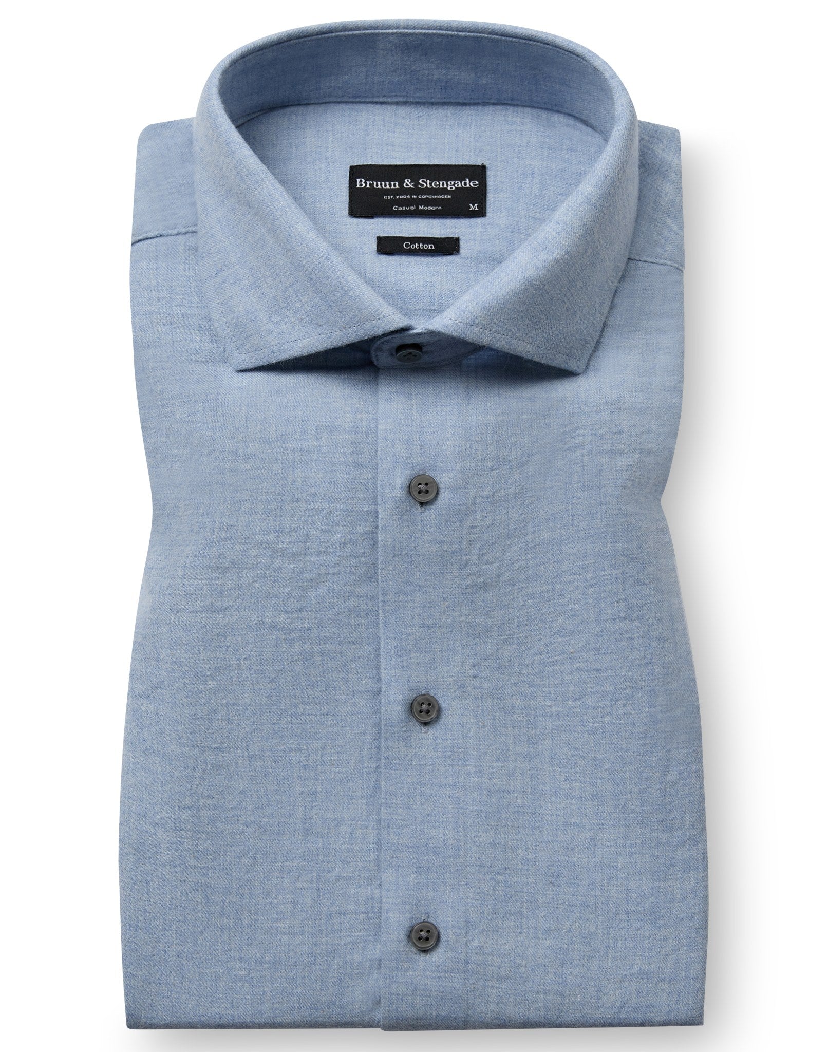 BS Brush Casual Modern Fit Skjorte - Light Blue