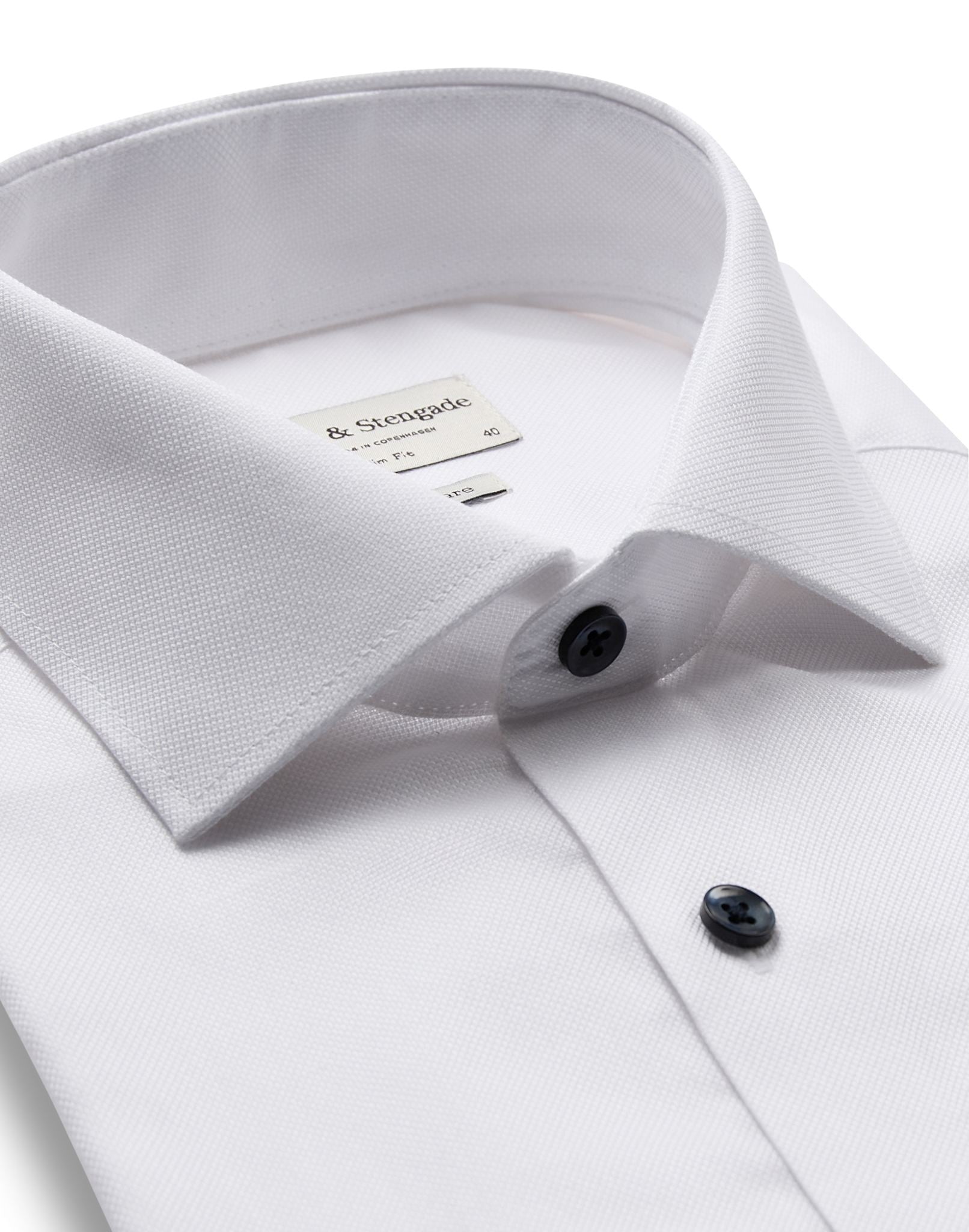 BS Zhang Slim Fit Skjorte - White