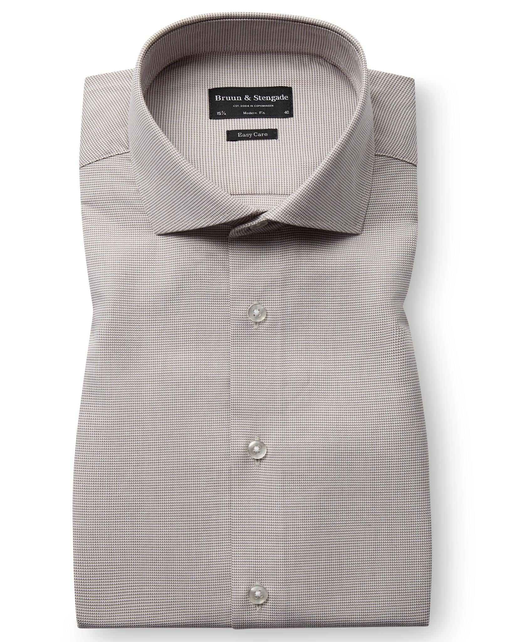 BS Griekspoor Modern Fit Skjorte - Sand