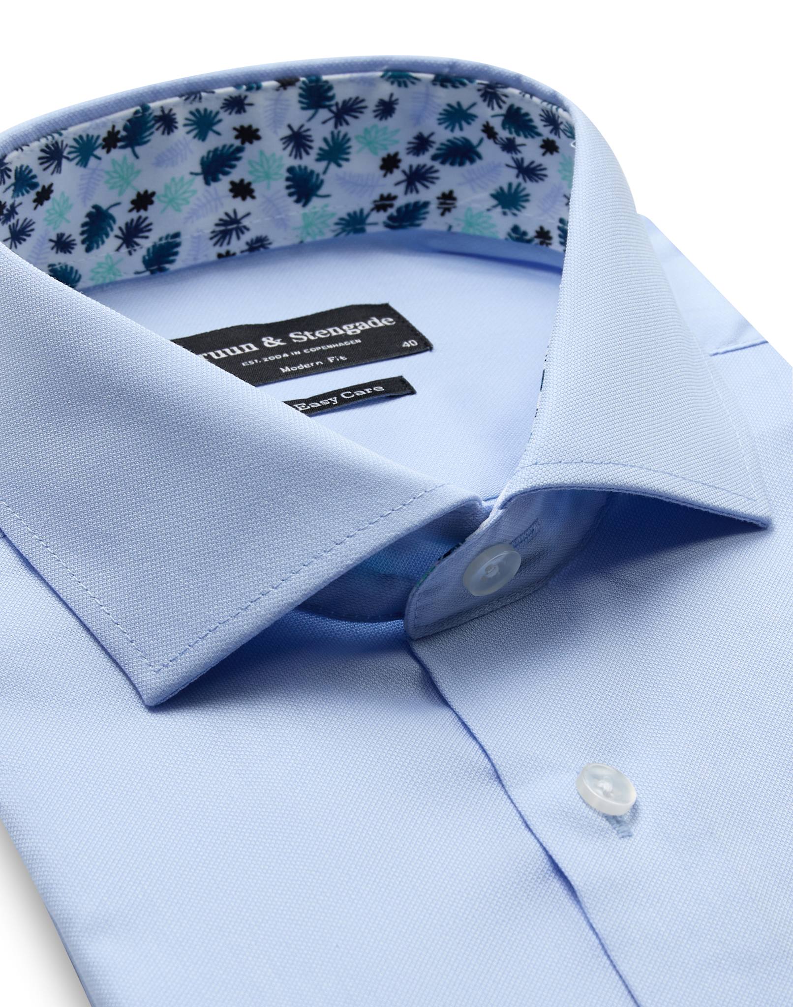 BS Holger Modern Fit Skjorte - Light Blue