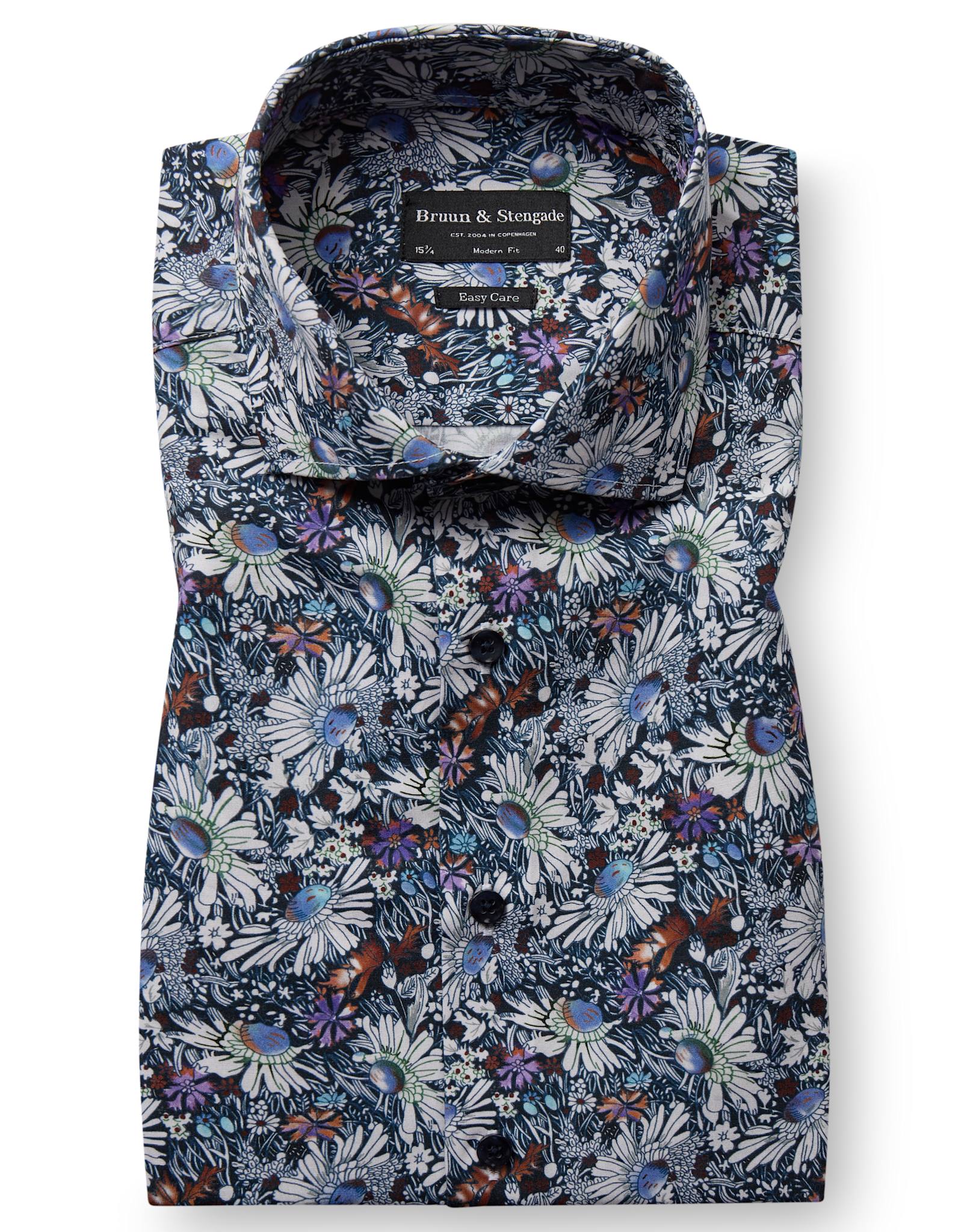 BS Bernabe Modern Fit Shirt - Blue