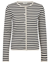 BS Melina Regular Fit Strik - Off White/Navy