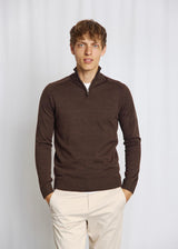 BS Pelle Regular Fit Strik - Dark Brown