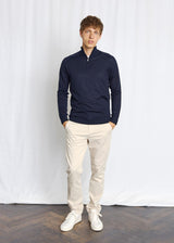 BS Pelle Regular Fit Strik - Navy