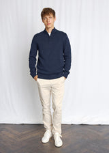 BS Stian Regular Fit Strik - Navy