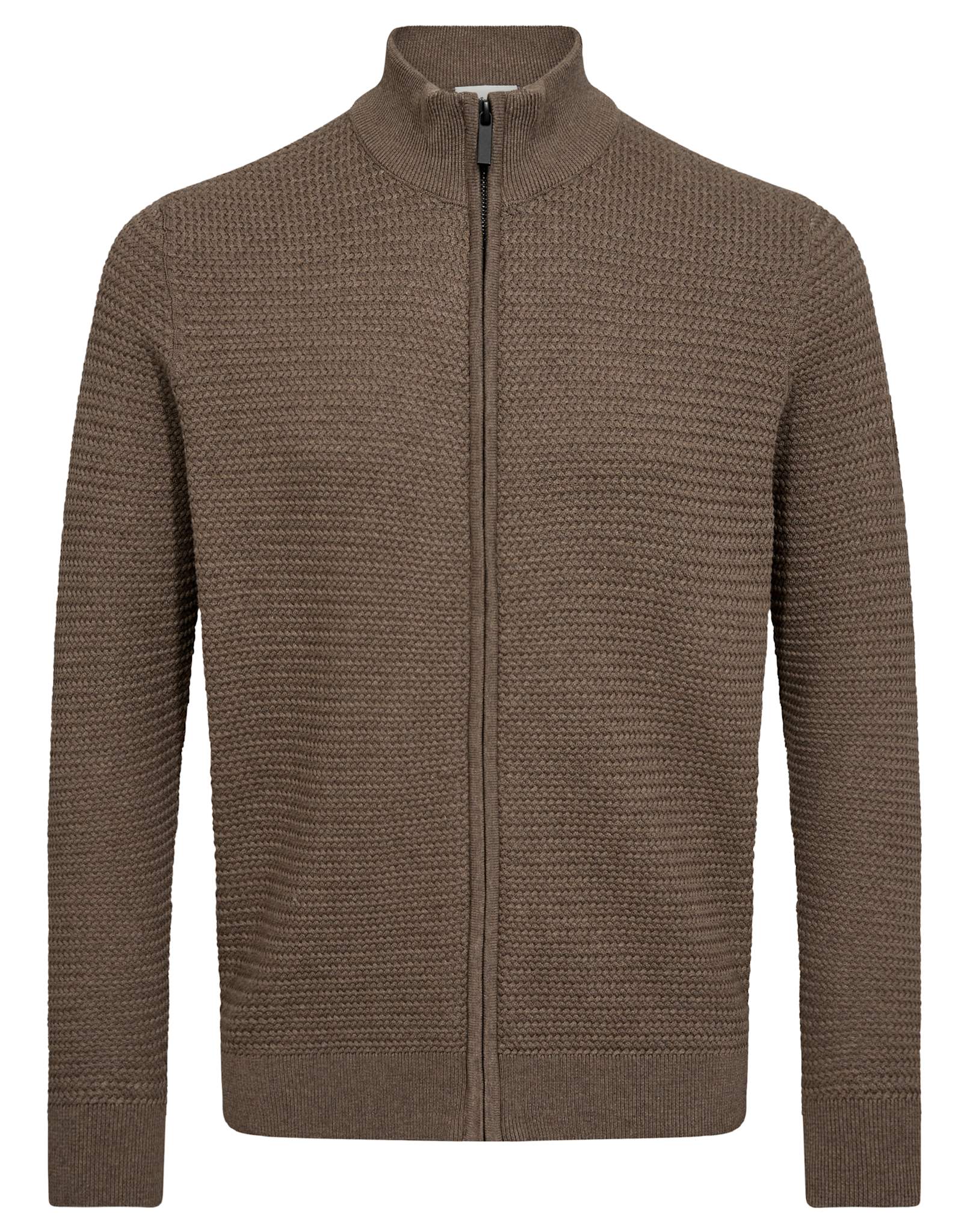 BS Waldis Regular Fit Stickat - Brown