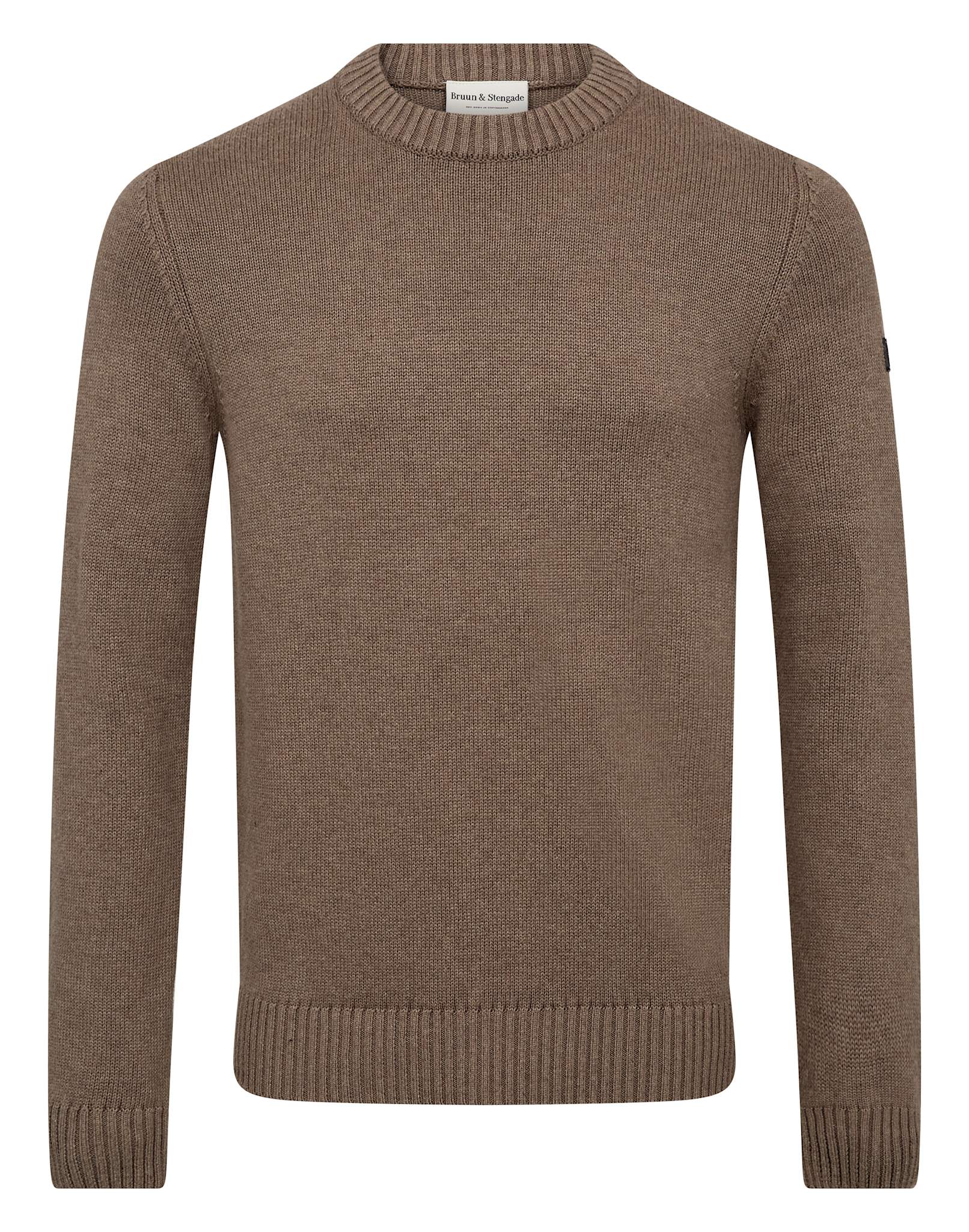 BS Neinsroth Regular Fit Stickat - Brown