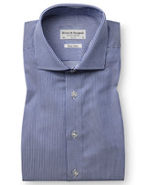 BS Alvarez Slim Fit Skjorta - Dark Blue/White