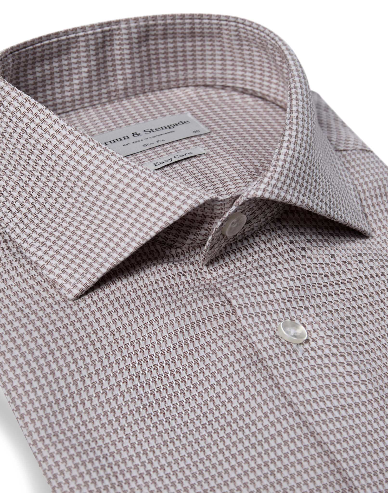 BS Harper Slim Fit Skjorte - Sand