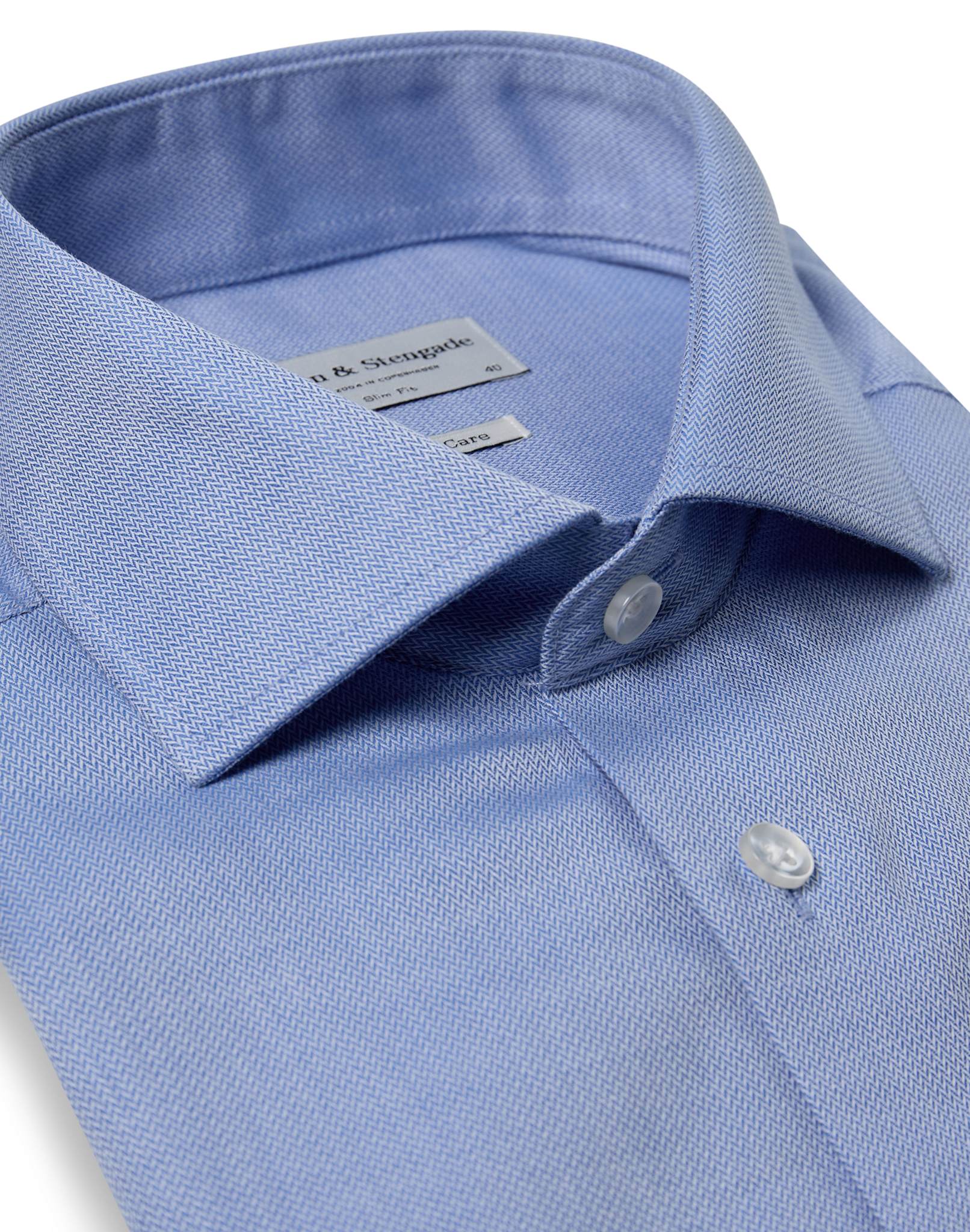 BS Rutschman Slim Fit Skjorte - Blue
