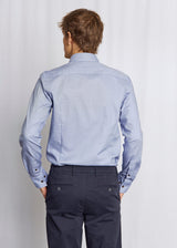BS Seager Slim Fit Skjorte - Dark Blue