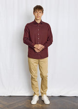 BS Manny Modern Fit Skjorte - Burgundy