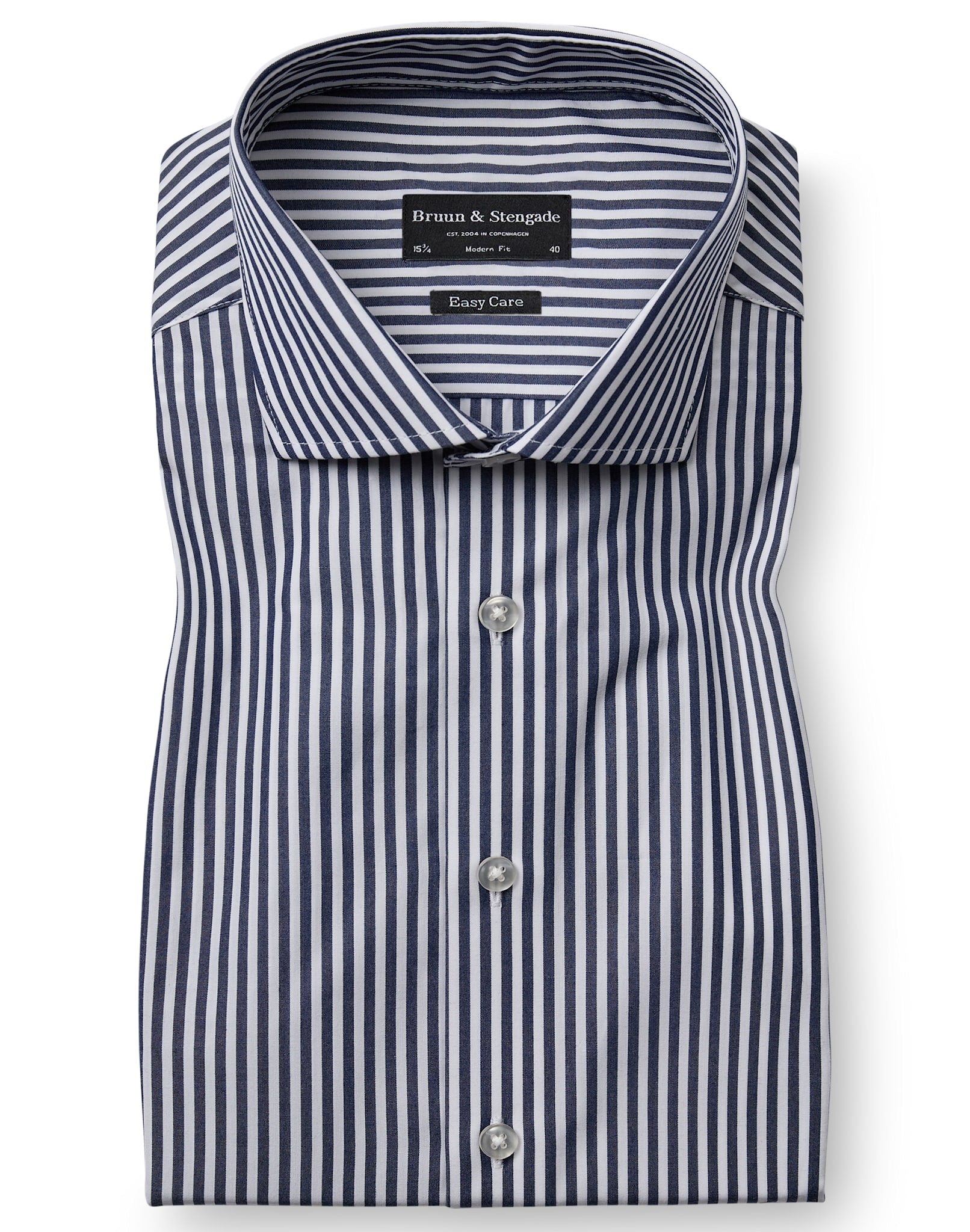 BS Julio Modern Fit Skjorte - Navy/White