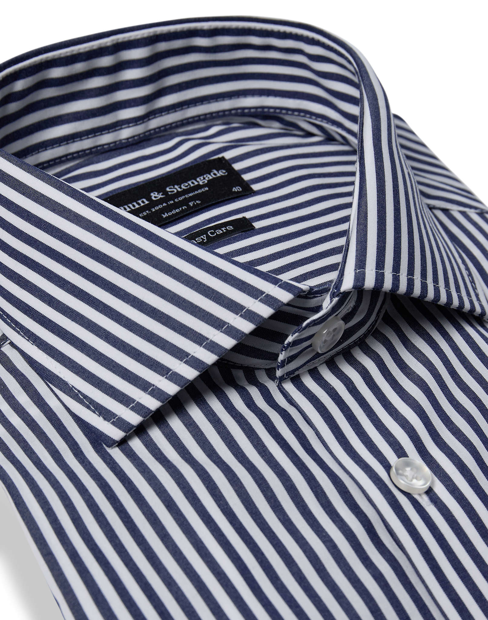 BS Julio Modern Fit Skjorte - Navy/White