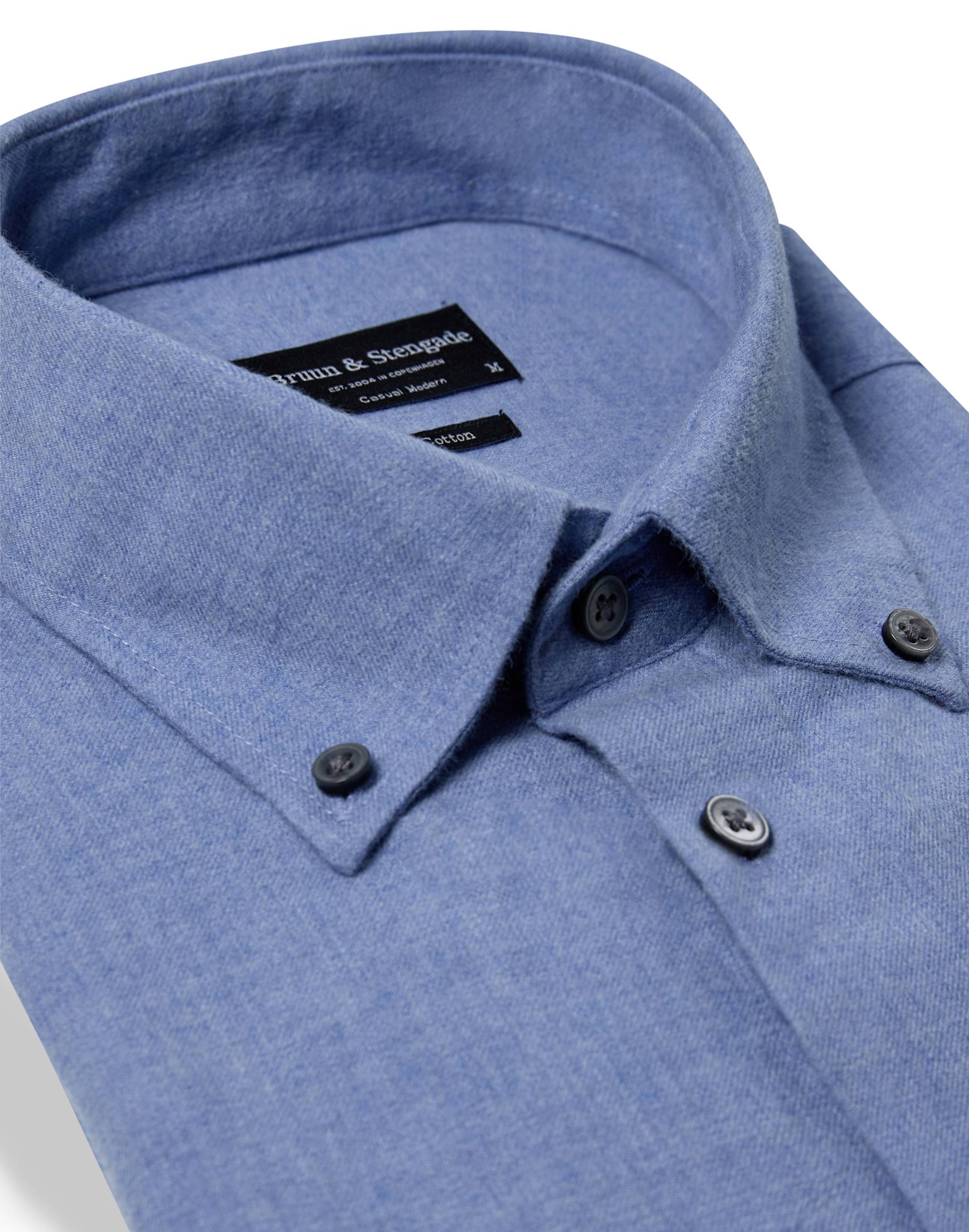 BS Faruk Casual Modern Fit Skjorta - Light Blue