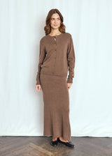 BS Kjersti Regular Fit Strik - Dark Brown