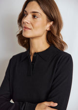 BS Eirin Regular Fit Strik - Black