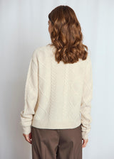 BS Marita Regular Fit Strik - Ecru