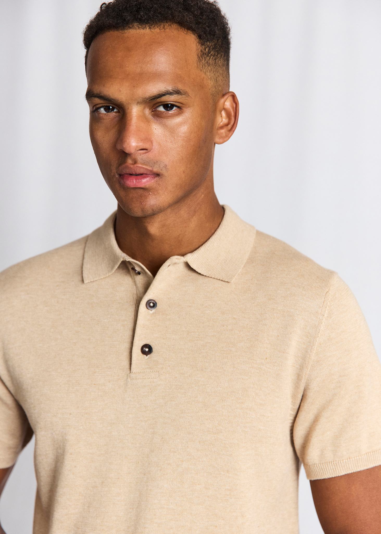 BS Baldo Regular Fit Polo Shirt - Beige