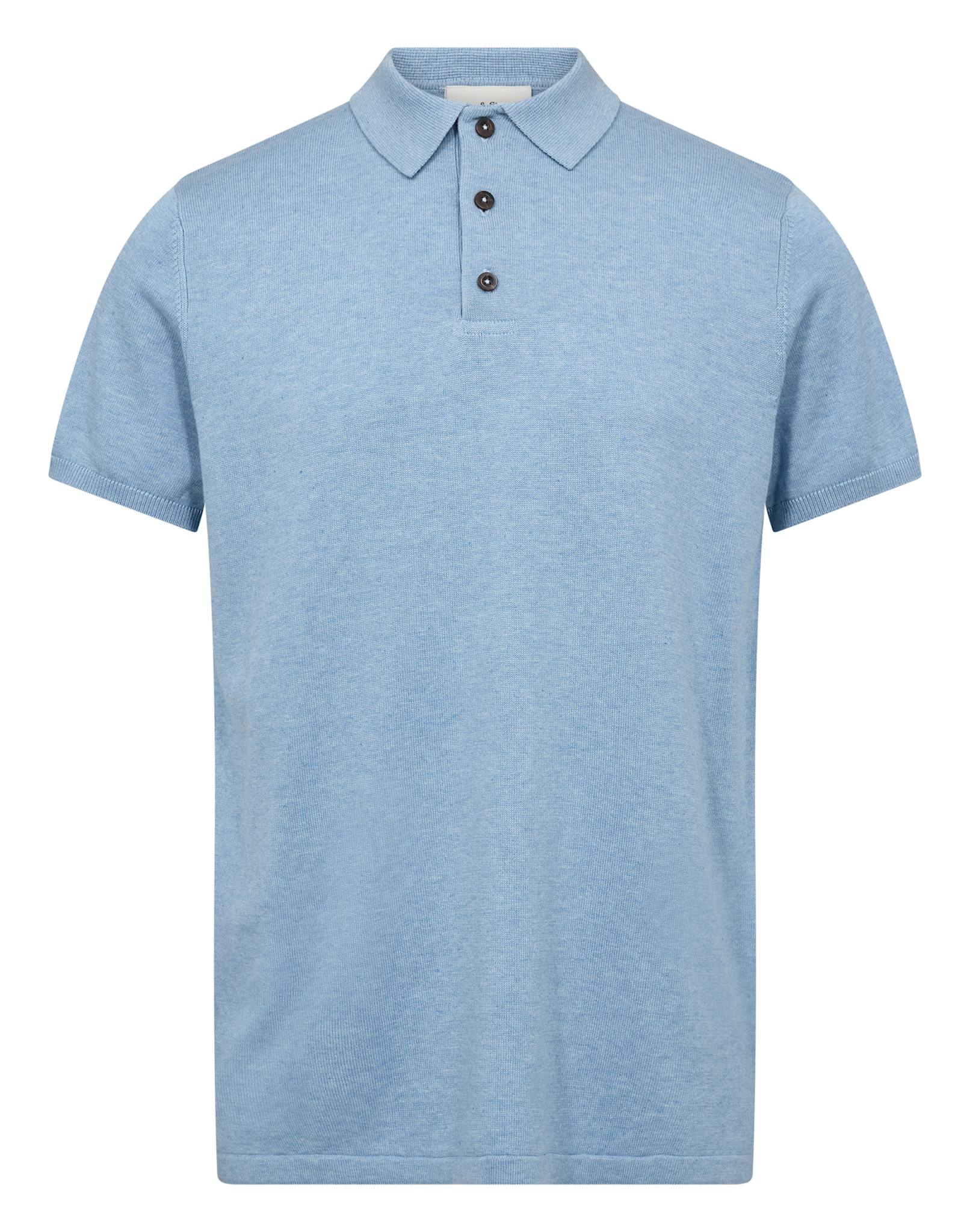 BS Baldo Regular Fit Polo - Light Blue