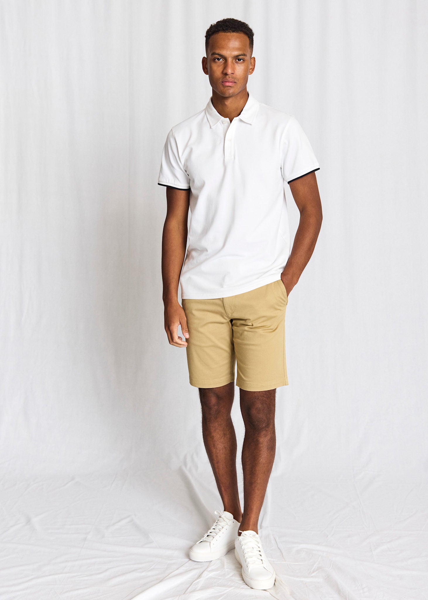 BS Delos Regular Fit Polo - White
