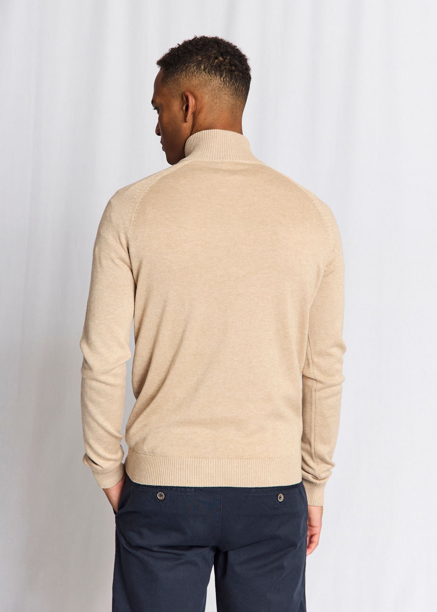 BS Ilario Regular Fit Strik - Beige