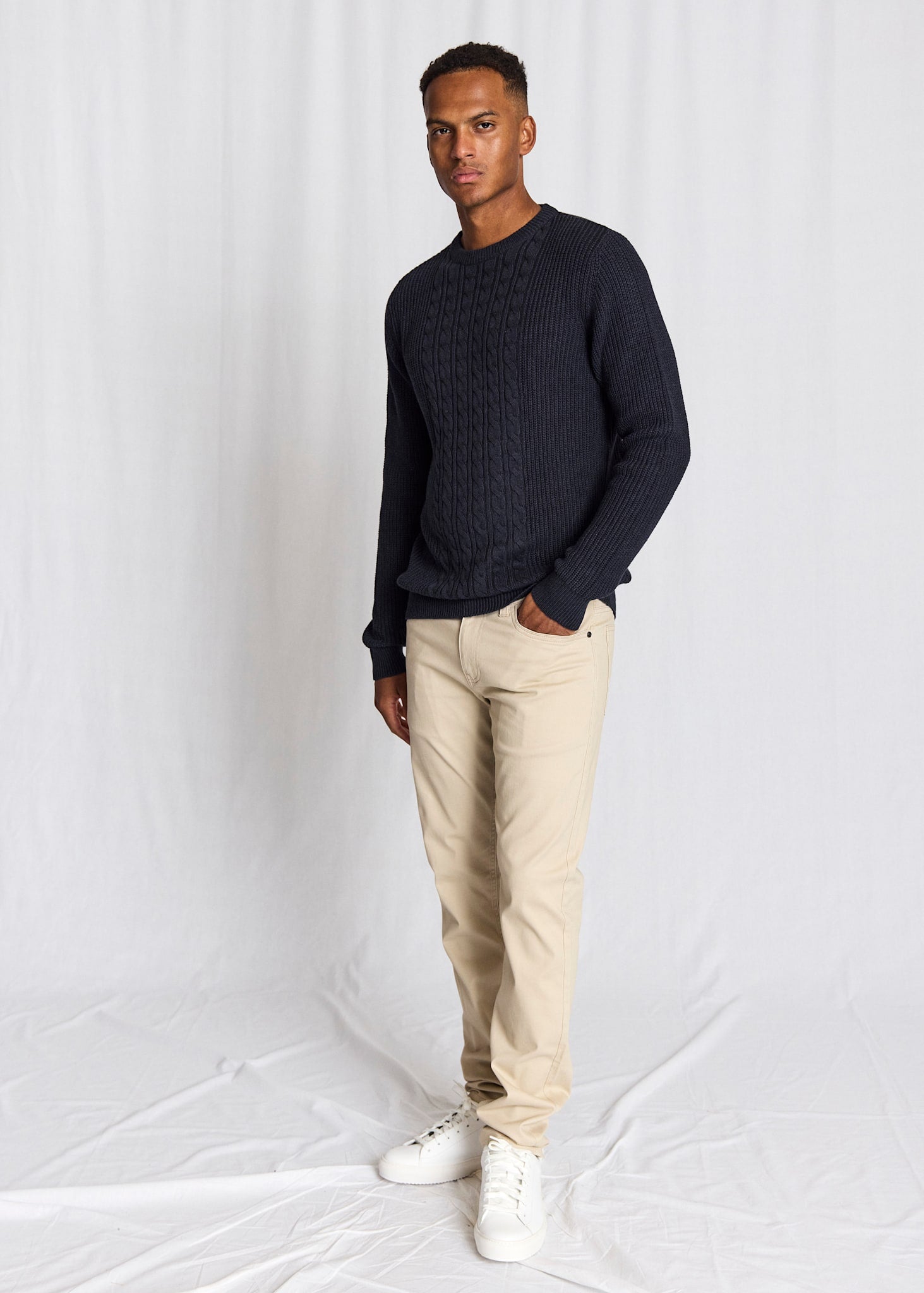 BS Adriano Regular Fit Knitwear - Navy