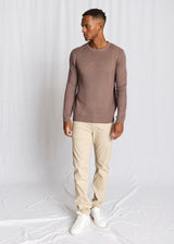 BS Raffaele Regular Fit Strik - Greige