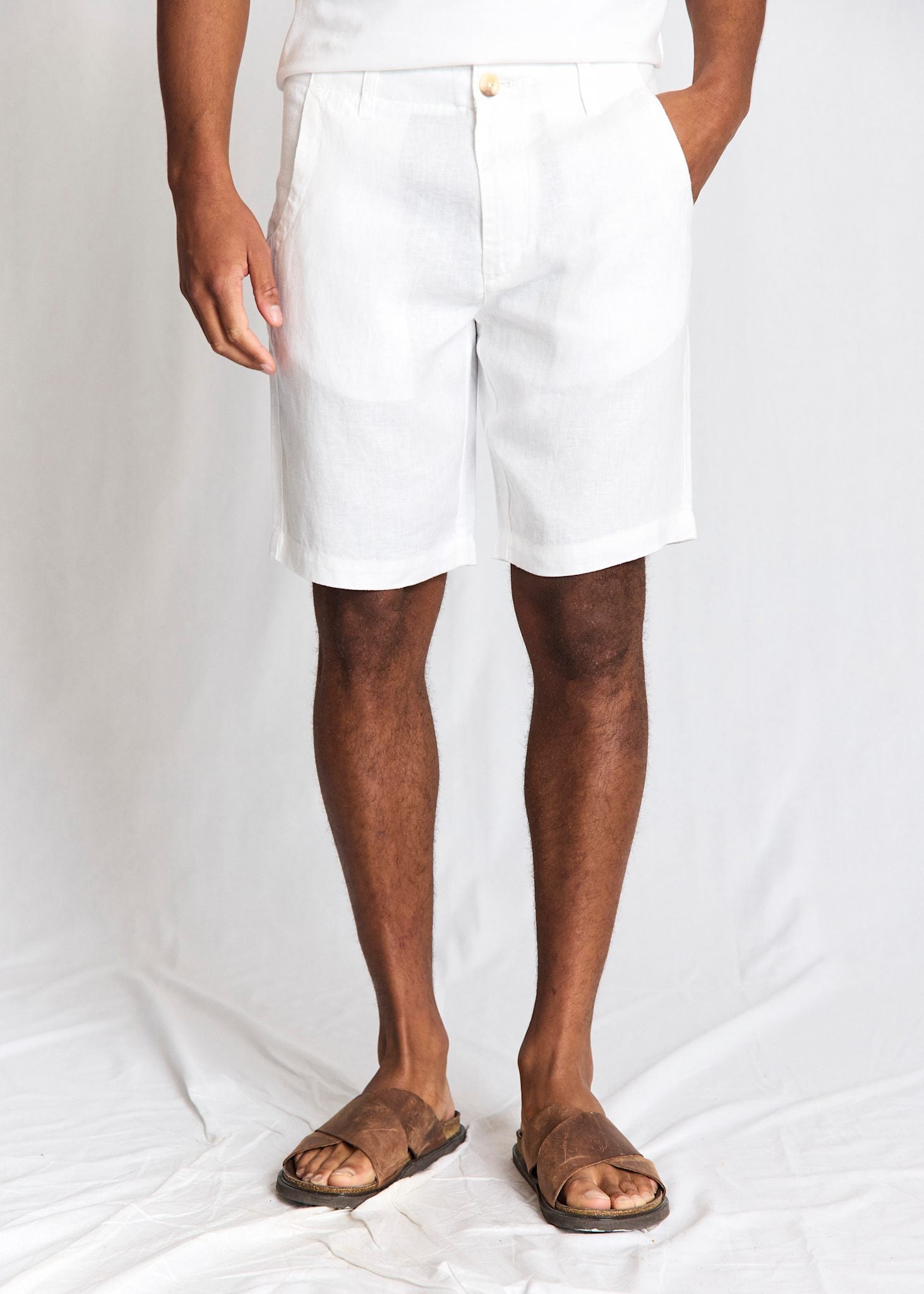 BS Paolos Regular Fit Shorts - White