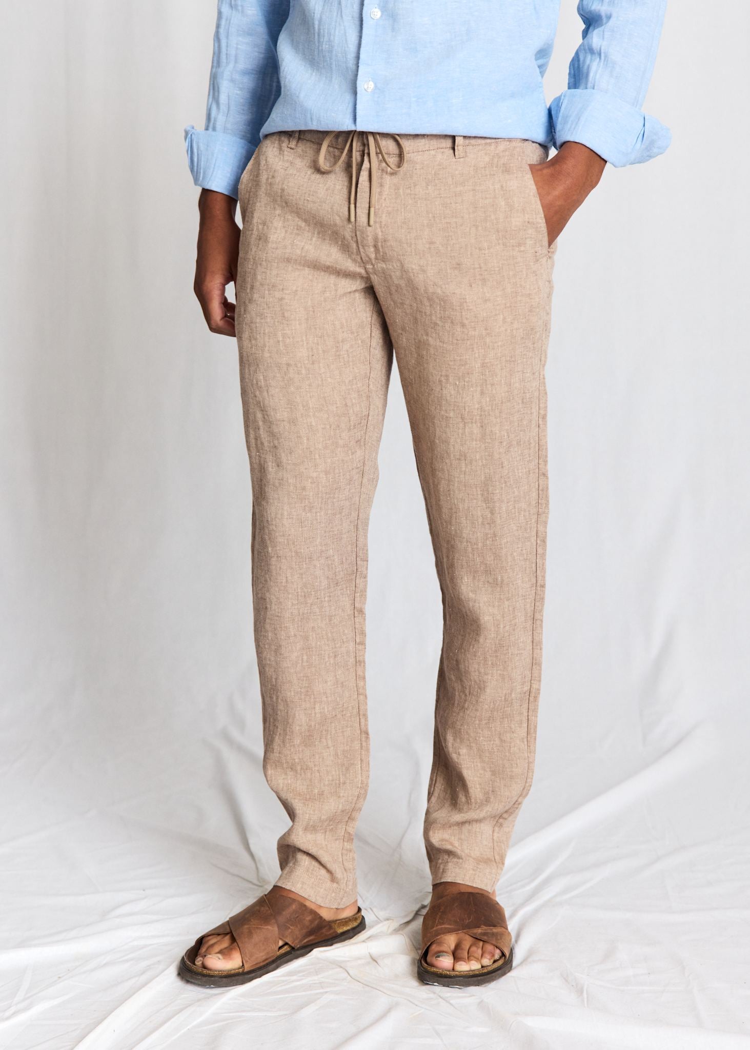 BS Ginos Regular Fit Chinos - Brown