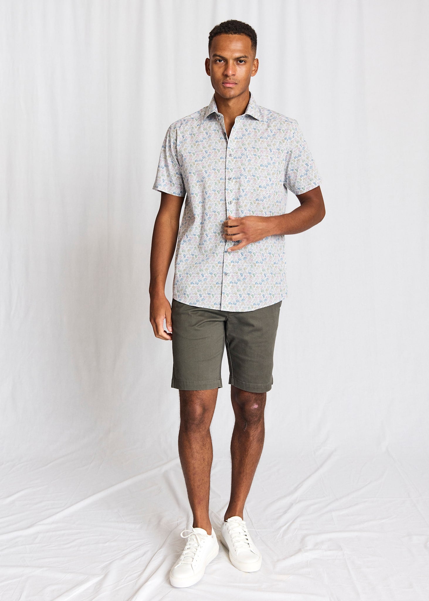 BS Luka Modern Fit Skjorte - White