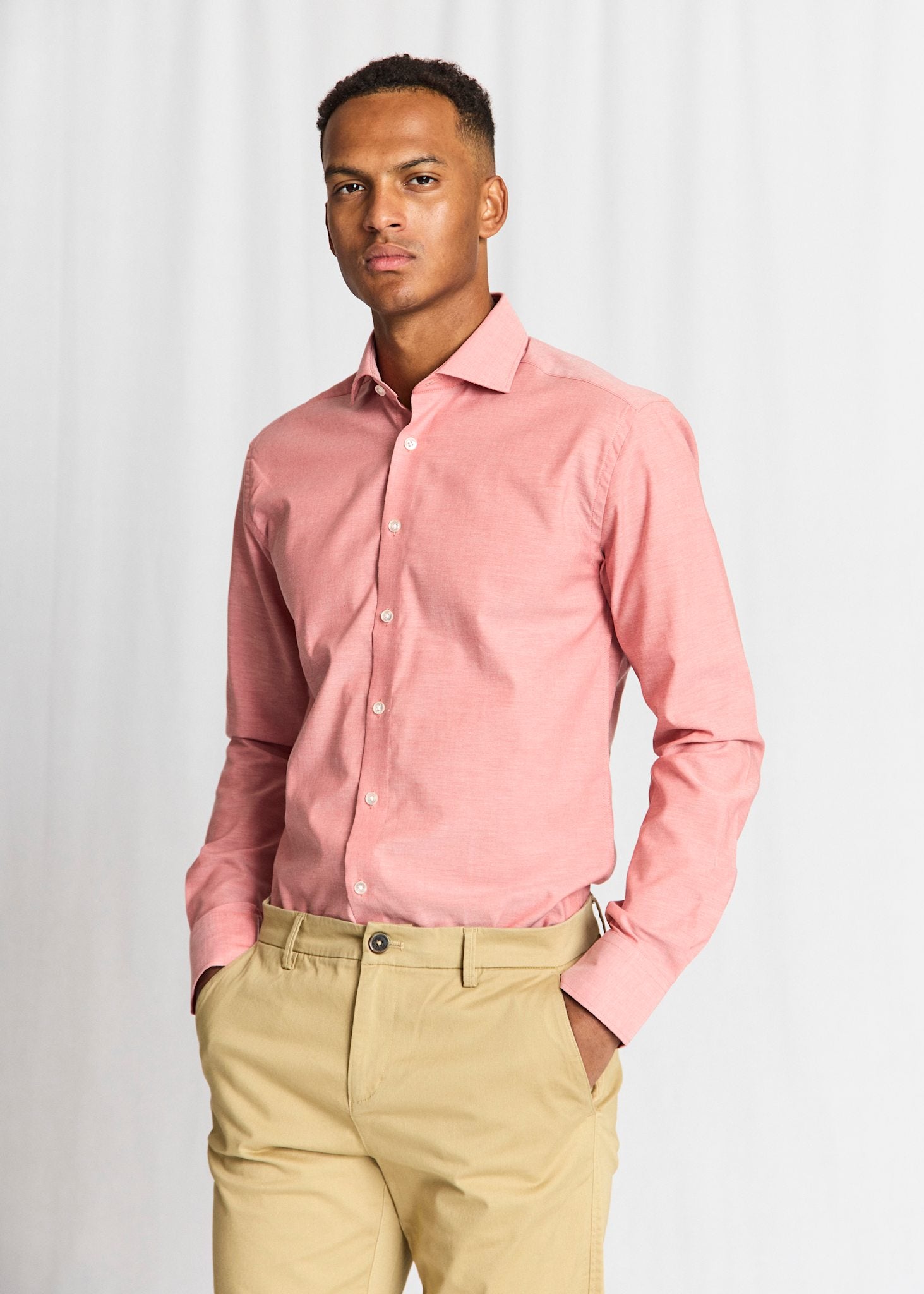 BS Reinkind Slim Fit Skjorte - Dusty Clay
