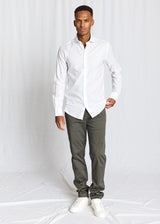 BS Albin Slim Fit Skjorte - White