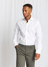 BS Albin Slim Fit Skjorte - White