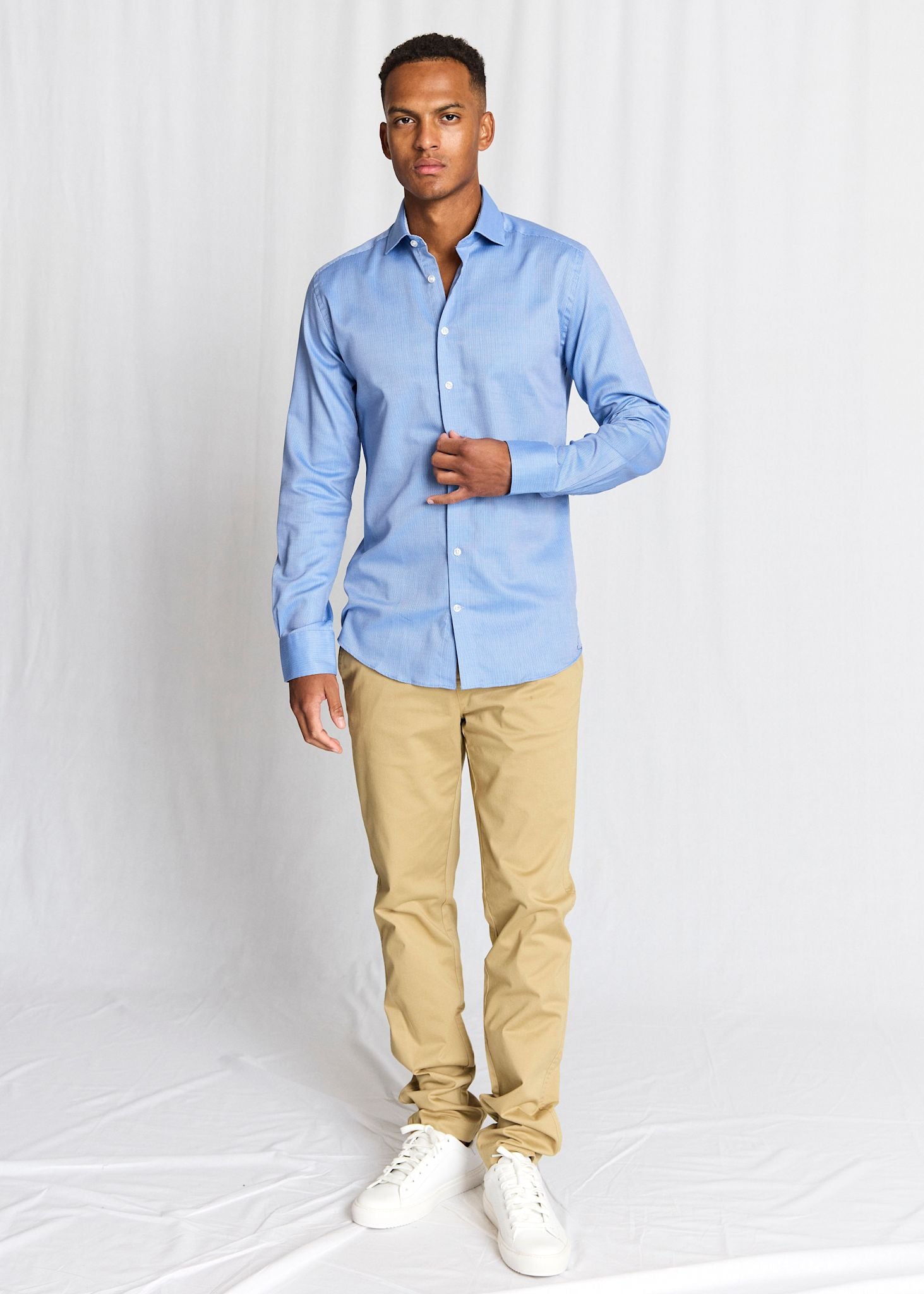 BS Urban Slim Fit Skjorte - Blue