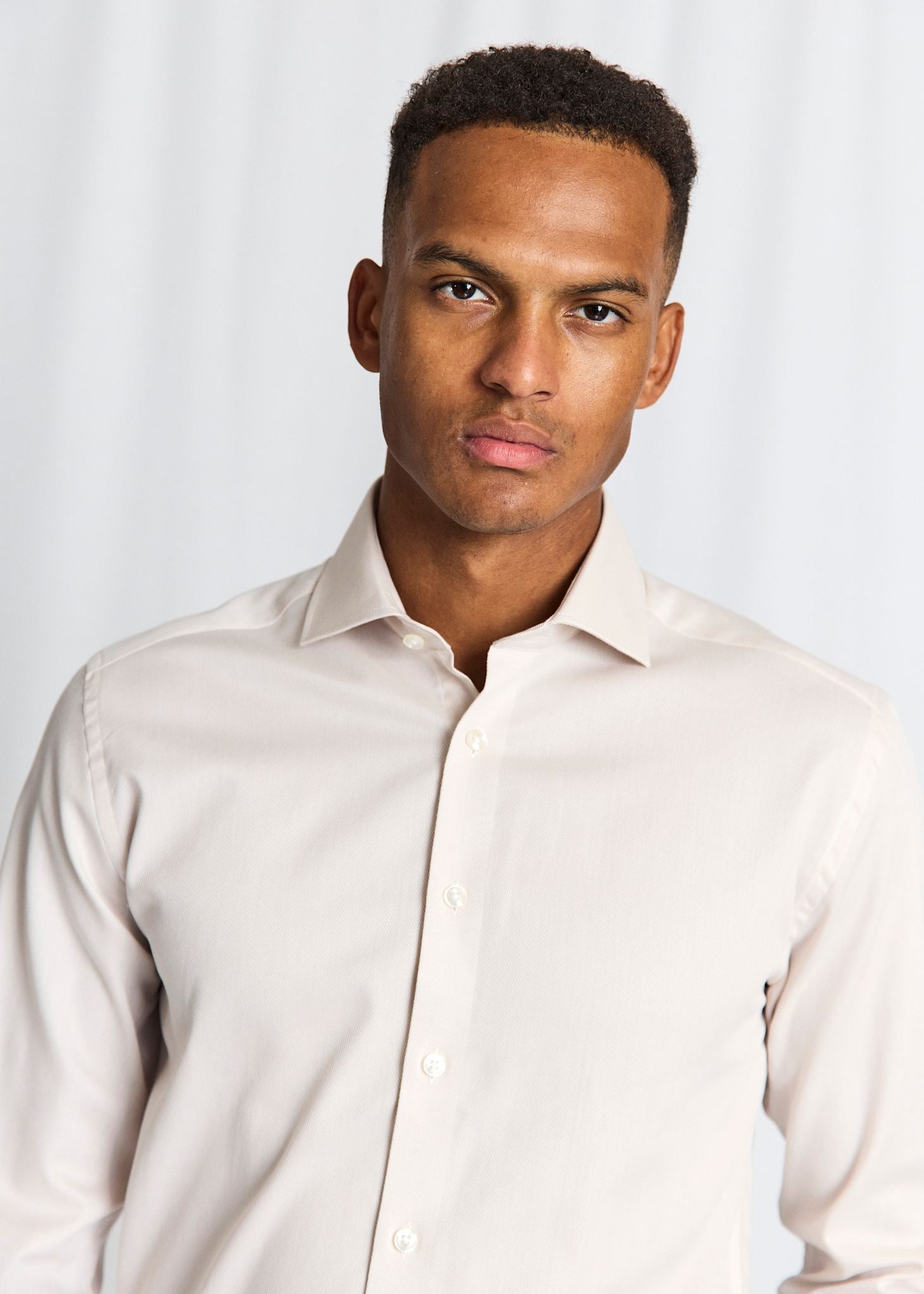 BS Cupara Slim Fit Skjorta - Beige