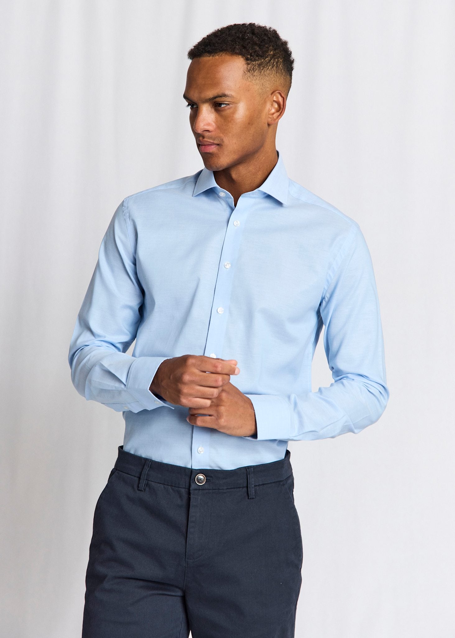 BS Cindrik Slim Fit Skjorte - Light Blue