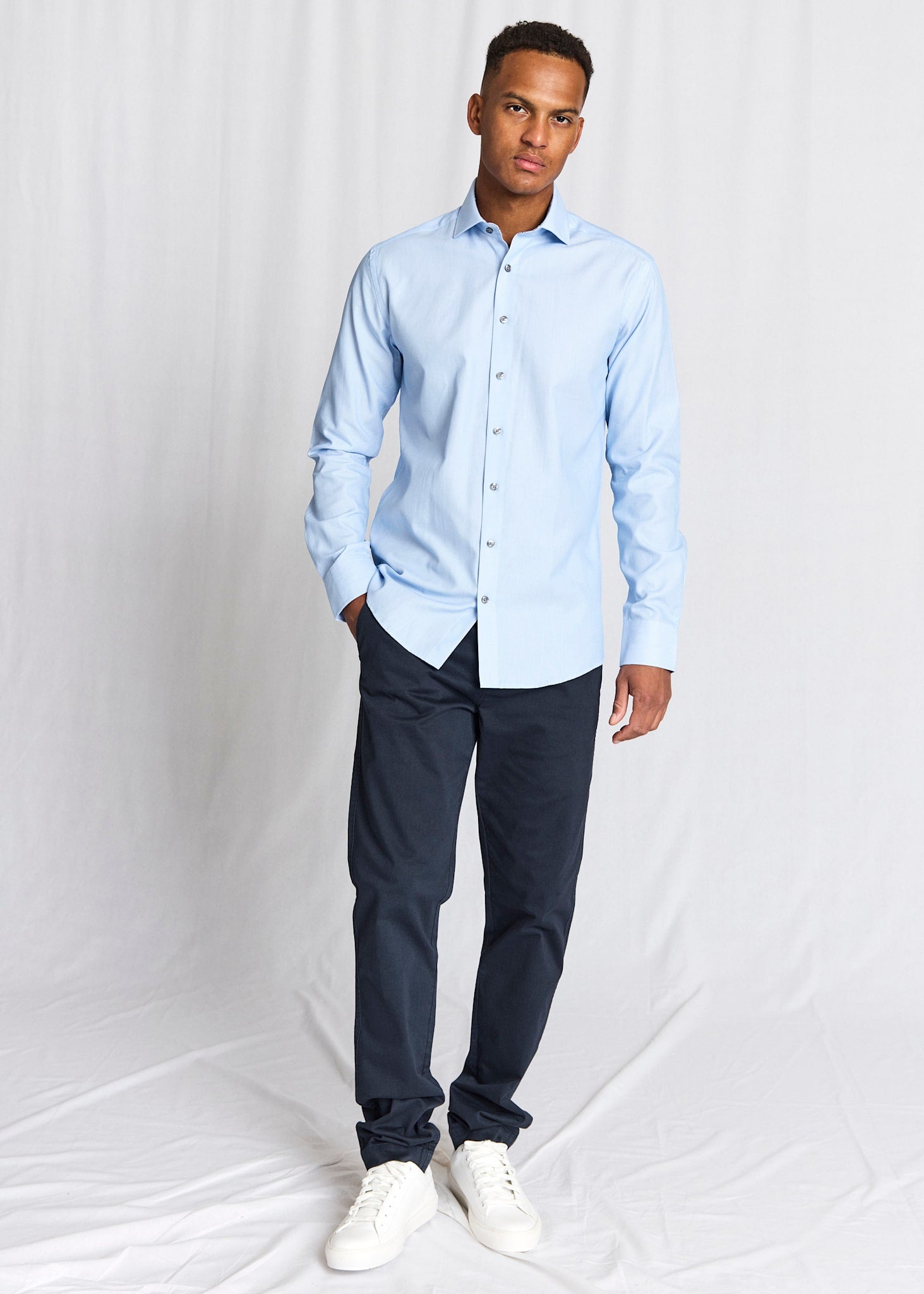 BS Sliskovic Slim Fit Skjorte - Light Blue